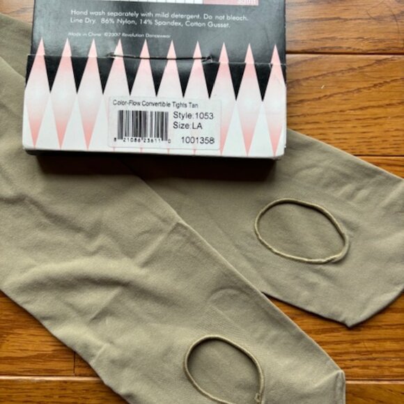 NEW! Revolution Convertible Tights - 2 Pairs - Tan - Women's Size Large L - Picture 5 of 7